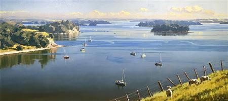 Mahurangi West View by Simon Williams - Auction record, sale price, and art valuation. Compare with similar artists and explore comparable artworks.