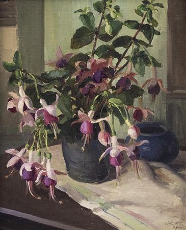 Sample artwork by Ida Gertrude Eise (1894 - 1978), known for coastal landscape, treescapes, floral still life, rural scene painting, teaching - View similar artists and auction records