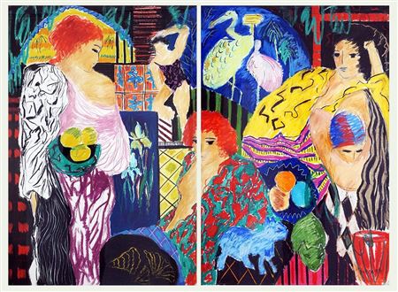 Untitled - Women Diptych