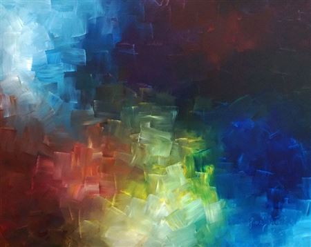 Sample artwork by Jerome Paradis (1902 - 1994), known for pure abstraction, painting, drawing, teaching of emotion based expression - View similar artists and auction records