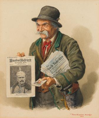 Munich newspaper vendor