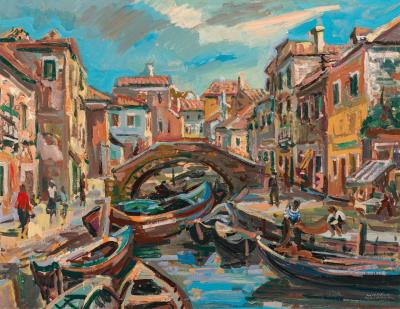 View of the canal in Venice