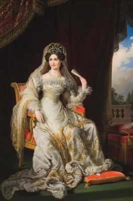 Portrait of Empress Carolina Augusta (1792–1873), Fourth Wife of Emperor Franz I.