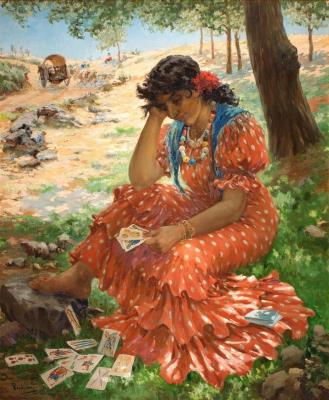 Gypsy Interpreting the Cards