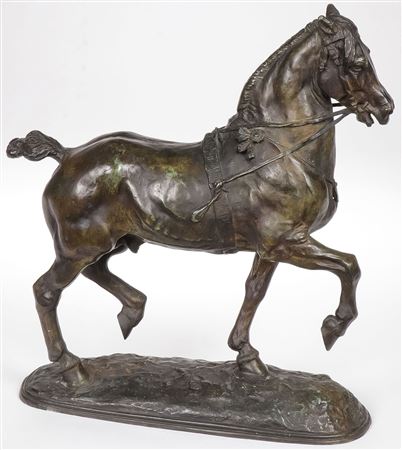 Cheval au pas - circa 1890