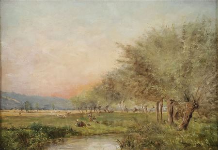 Dsk Summer Landscape with Figures