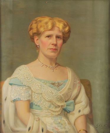 Egantly Dressed Woman with Jewels
