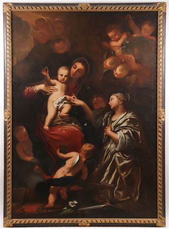 Te Mystic Marriage of St. Catherine - circa 1675