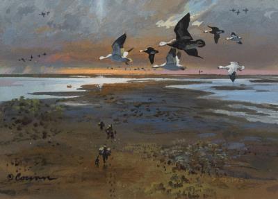 Hunters In A Marsh