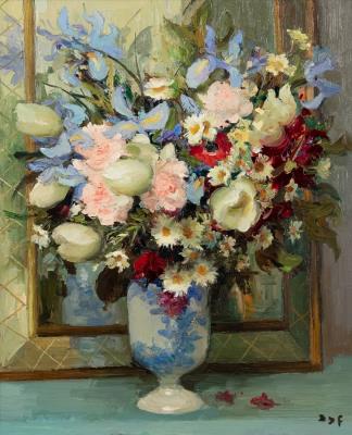 Fleurs Devant Un Mireir (Still Life With Flowers)