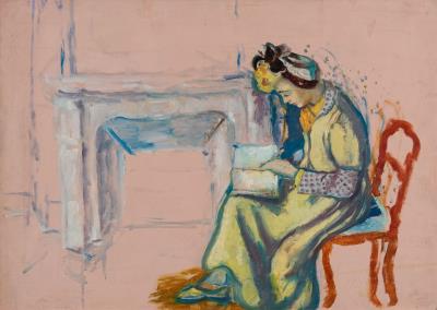 Femme A La Lecture, Young Woman In An Interior