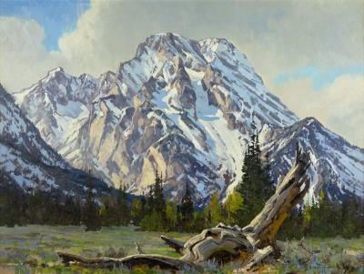 Sample artwork by Greg (Gregory) McHuron (1945 - 2012), known for mountain landscape and wildlife painting - View similar artists and auction records