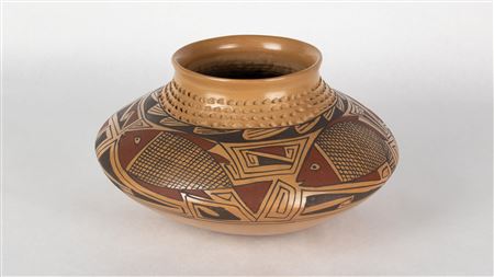 Mata Ortiz Jar with Fish Design