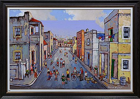 Cape Town Street Scene with Figures by Emile Cronje - Auction record, sale price, and art valuation. Compare with similar artists and explore comparable artworks.