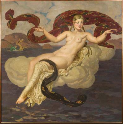 Sample artwork by Emile Aubry (1880 - 1964), known for mythology, history, religious, and figure painting - View similar artists and auction records