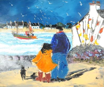 L'enfant au ciré jaune