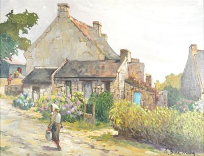 Fermière devant sa ferme by Yves Bore-Mahe - Auction record, sale price, and art valuation. Compare with similar artists and explore comparable artworks.