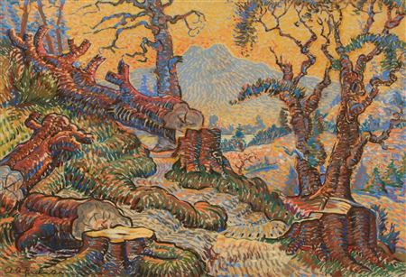 FALLEN TREES by Arthur Avia Buchman - Auction record, sale price, and art valuation. Compare with similar artists and explore comparable artworks.