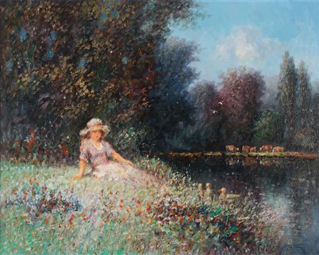 LADY BY THE RIVER