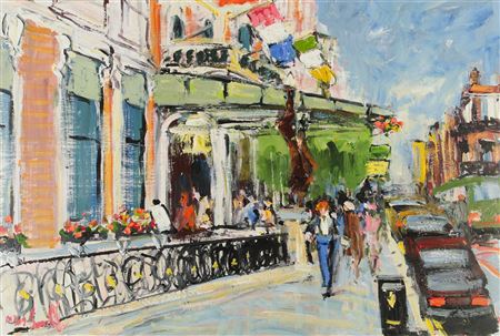 OUTSIDE THE SHELBOURNE HOTEL, DUBLIN