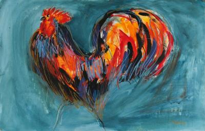 ROOSTER by Christine Bowen - Auction record, sale price, and art valuation. Compare with similar artists and explore comparable artworks.