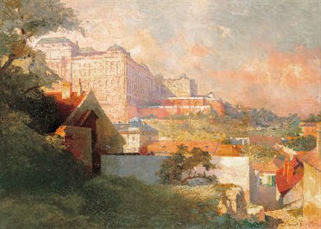 View of Buda Castle from Tabán
