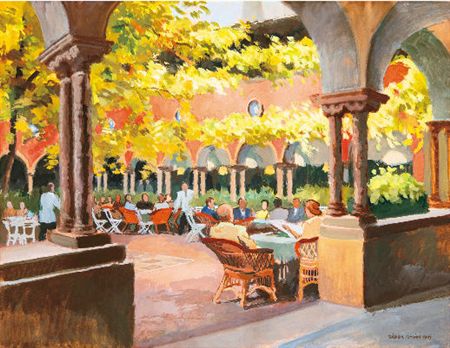 Fészek Artists’ Club Garden by Istvan (Weisz) Zador - Auction record, sale price, and art valuation. Compare with similar artists and explore comparable artworks.