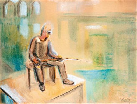 Fisherman at Lake Balaton by Jozsef Egry - Auction record, sale price, and art valuation. Compare with similar artists and explore comparable artworks.