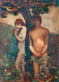Adam and Eve (Prehistory) by Jozsef Egry - Auction record, sale price, and art valuation. Compare with similar artists and explore comparable artworks.
