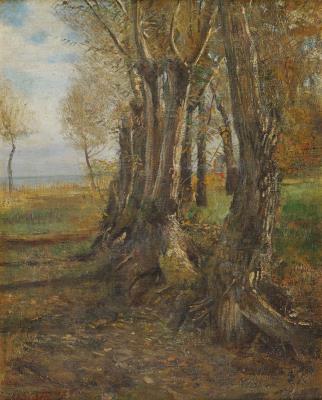 Riverside Path with Trees