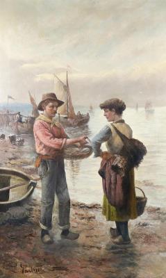 Fishermen at the beach