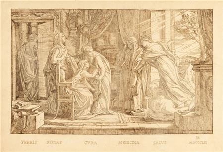 Preliminary drawing for the woodcut “The Recovery” by Alfred Rethel - Auction record, sale price, and art valuation. Compare with similar artists and explore comparable artworks.