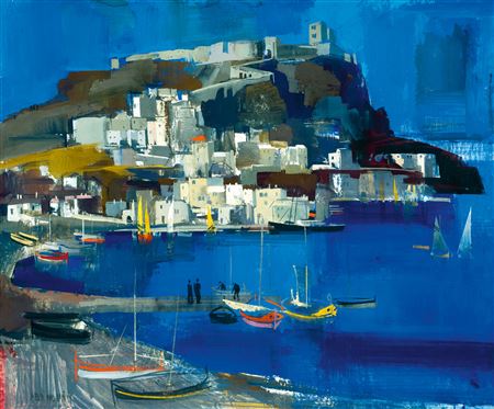 Italian Harbour with the Deep Blue Sea, 1930