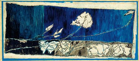 Rose Garden with Blue Background. 1971 by Ilka Gedo - Auction record, sale price, and art valuation. Compare with similar artists and explore comparable artworks.