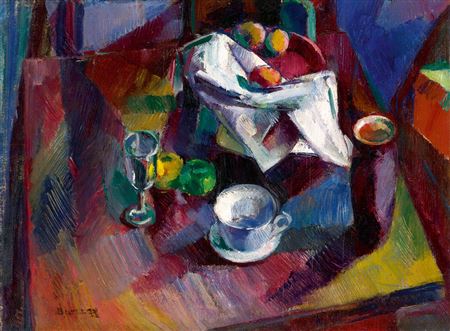 Still-Life with Fruits and Glasses. mid 1920s