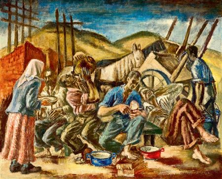 Noon Siesta. 1930s by Bela Magori Varga - Auction record, sale price, and art valuation. Compare with similar artists and explore comparable artworks.