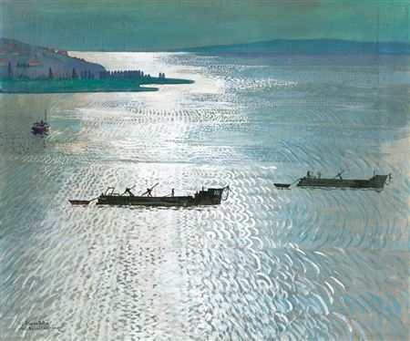 Gleaming Lights at Lake Balaton (Badacsonytomaj). 1942