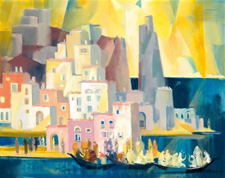Sample artwork by Janos Pleidell (1915 - 2007), known for painting - View similar artists and auction records