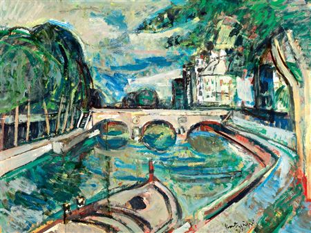 Sample artwork by Kornel Szentgyorgyi (1916 - 2006), known for painting - View similar artists and auction records