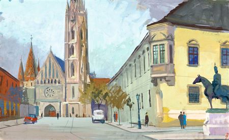 Budapest Detail (Matthias Church, Buda Castle District), 1961 by Denisch Osz - Auction record, sale price, and art valuation. Compare with similar artists and explore comparable artworks.