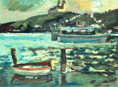 Summer Twilight at Lake Balaton (Tihany), c. 1980