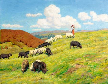 Colors of Autumn (Transylvanian Landscape, Izvora), c. 1905