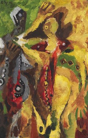 Artist couple , 1945