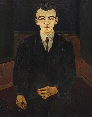 Young man in a dark suit , 1926.