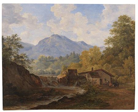 Upper Bavarian mountain valley with mill , probably 1820. by Cantius Dillis - Auction record, sale price, and art valuation. Compare with similar artists and explore comparable artworks.