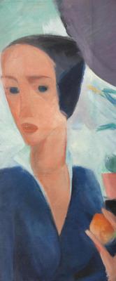 Portrait of a Woman in Three-Quarter Profile