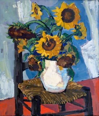 Stillleben mit Sonnenblumen by Tom Beyer - Auction record, sale price, and art valuation. Compare with similar artists and explore comparable artworks.
