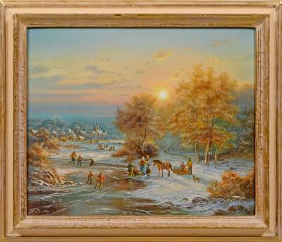 Ice fun in the early evening by Herbert Duttler - Auction record, sale price, and art valuation. Compare with similar artists and explore comparable artworks.