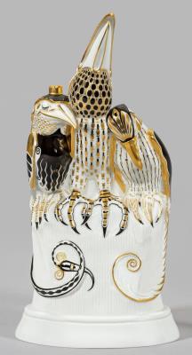 Rare Art Nouveau animal group "Wundervögel"