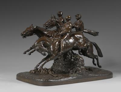 Three jockeys